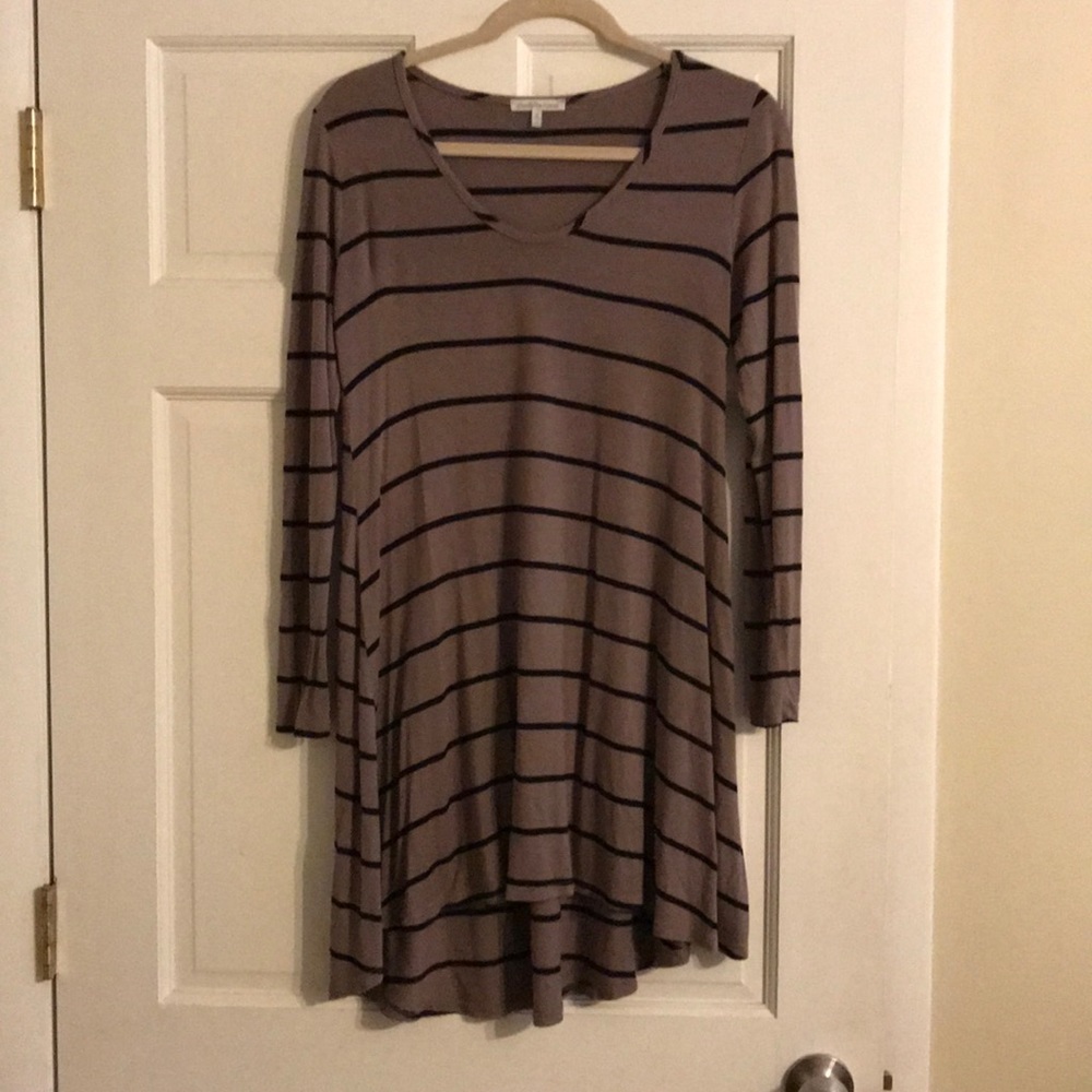 Striped swing dress